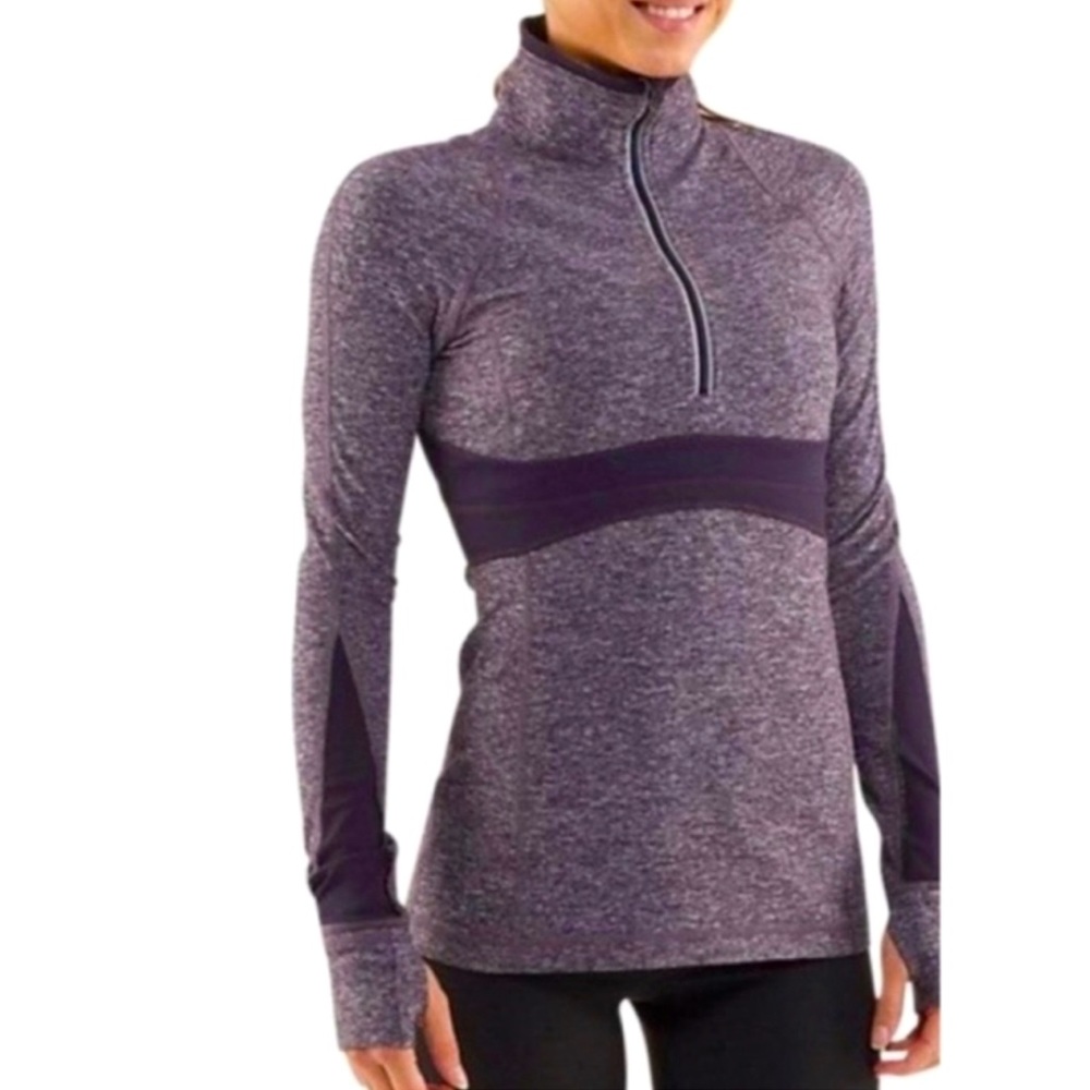 Lululemon Full Tilt Half Zip Running Pullover Purple